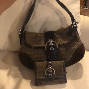 Authentic Coach purse and wallet
